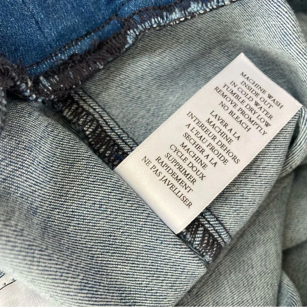 FRANK & EILEEN Donegal Unforgettable Denim Jean Skirt 1977 Medium Wash Grinding - Picture 14 of 17